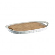 Форма CorningWare прямоугольная 40х25см с бамбуковой доской