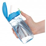 Бутылка для воды с трубочкой Sistema тритан 520мл