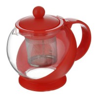 Чайник заварочный с фильтром красный Hans & Gretchen 0,75 л