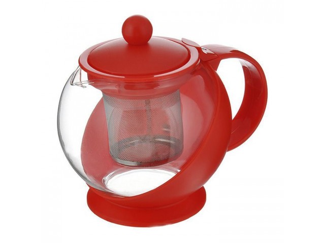 Чайник заварочный с фильтром красный Hans & Gretchen 0,75 л