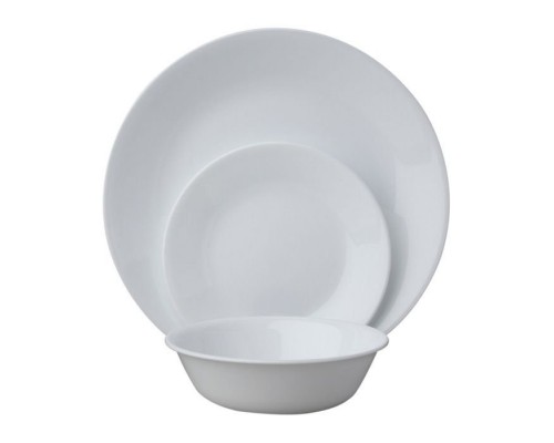 Набор столовой посуды Corelle Winter Frost White на 6 персон 18 предметов
