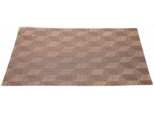 Подставка под горячее Hans & Gretchen полимер 30*40см коричневая ромбы