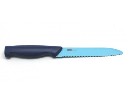 Нож кухонный с зубчиками Microban 13см Синий