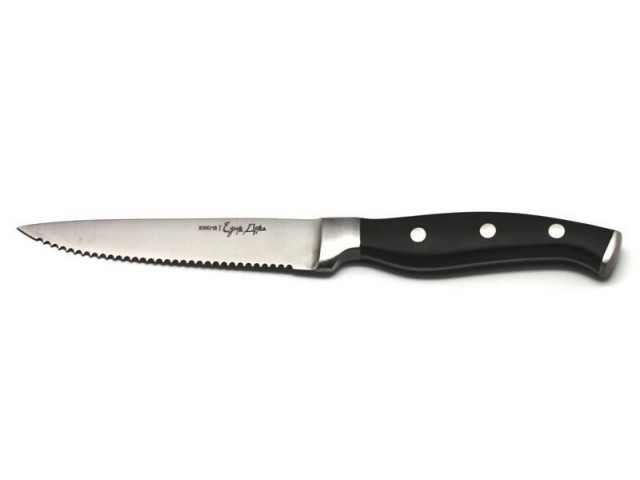 Нож для стейка Едим Дома 11см черынй