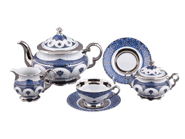 Сервиз чайный Rudolf Kampf Национальные Традиции 2145 линия Иран на 6 персон 15 предметов
