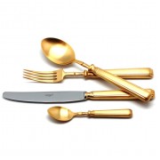 Набор столовых приборов PICCADILLY GOLD матовый на 12 персон 130 предметов