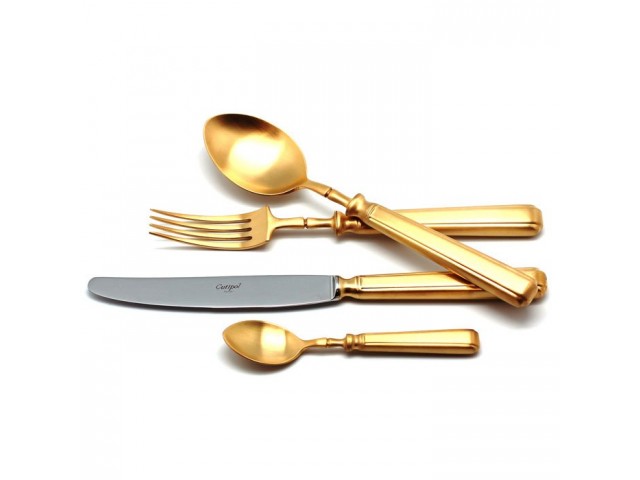 Набор столовых приборов PICCADILLY GOLD матовый 12 персон 130 предметов