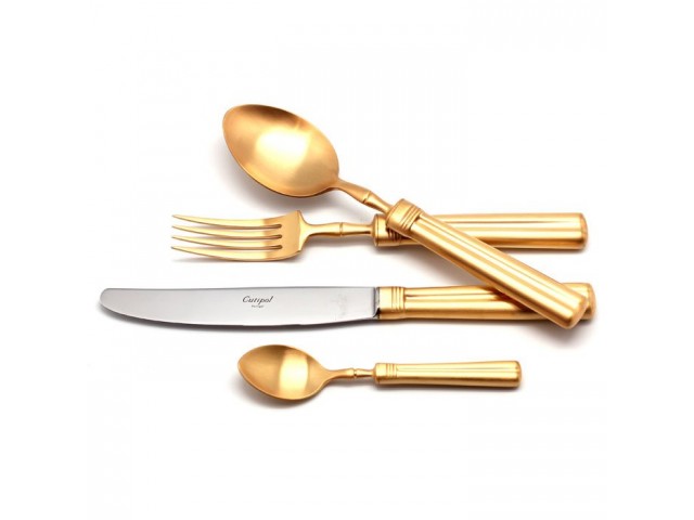 Набор столовых приборов FONTAINEBLEAU GOLD матовый 24 предмета