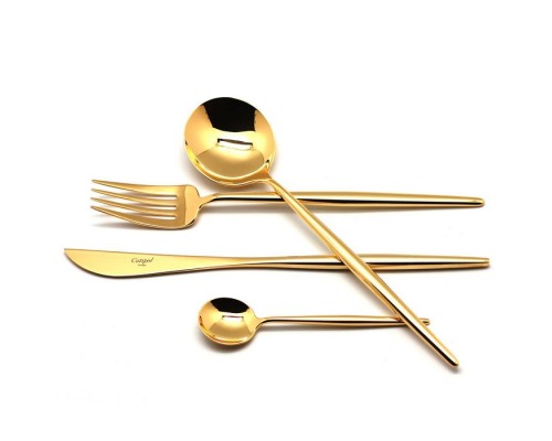 Набор столовых приборов MOON GOLD 24 предмета