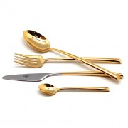 Набор столовых приборов MEZZO GOLD 24 предмета