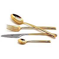 Набор столовых приборов MEZZO GOLD 24 предмета Набор столовых приборов MEZZO GOLD 24 предмета