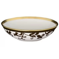 Falkenporzellan Tosca Creme Gold Salad Bowl Set, 6 Pieces, 16cm