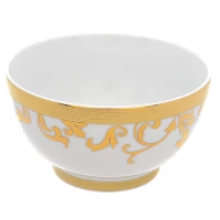 Falkenporzellan Tosca Creme Gold Salad Bowl Set, 12 cm